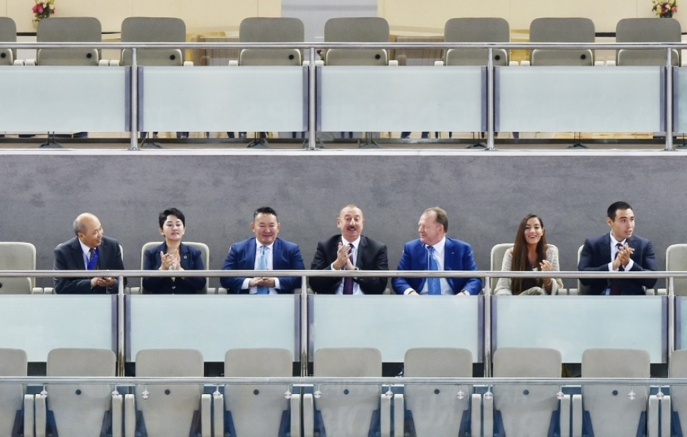 Azerbaijani judoka took silver medal at world championships 
President Ilham Aliyev watched final bout at National Gymnastics Arena
