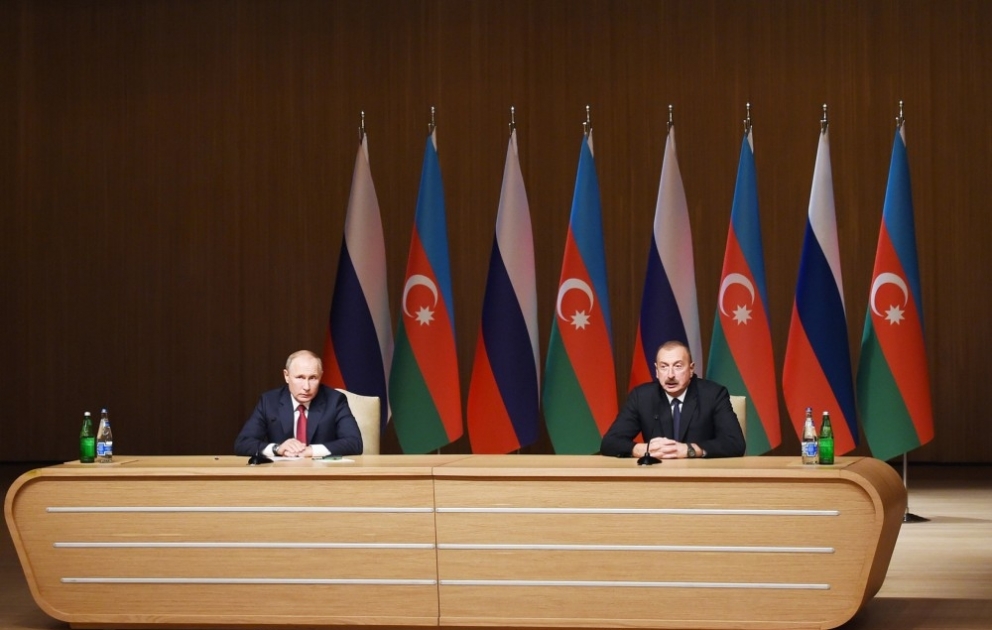 Ouverture de la 9e édition du Forum interrégional Azerbaïdjan-Russie 
Les présidents Ilham Aliyev et Vladimir Poutine participent à la cérémonie d’ouverture
