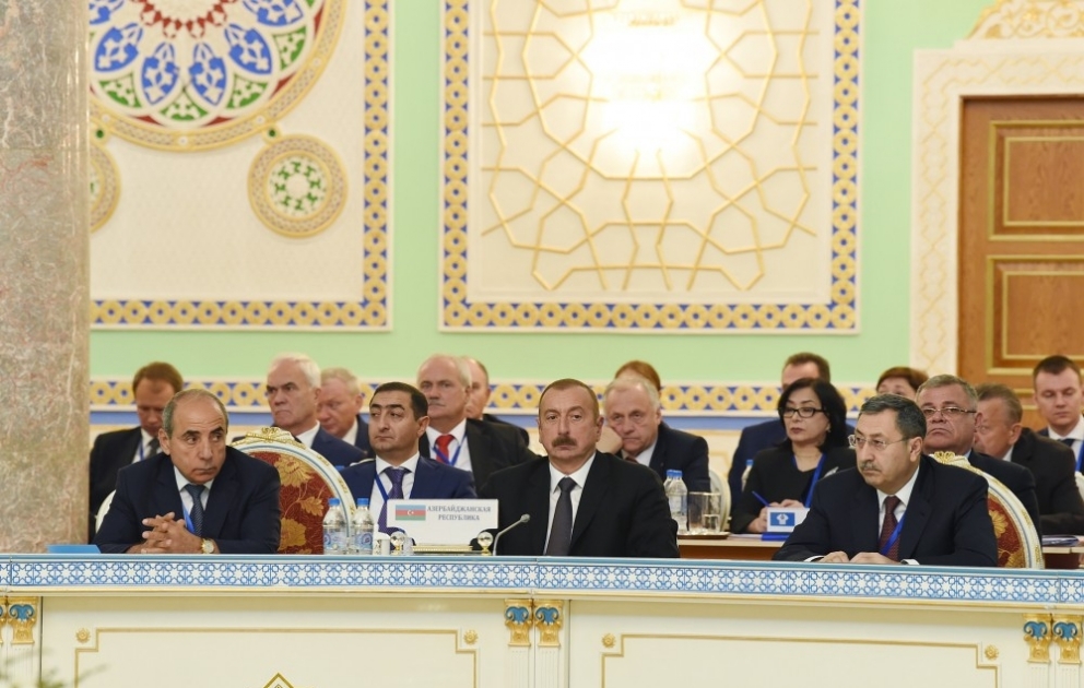 President Ilham Aliyev attended expanded session of CIS Council of Heads of State in Dushanbe