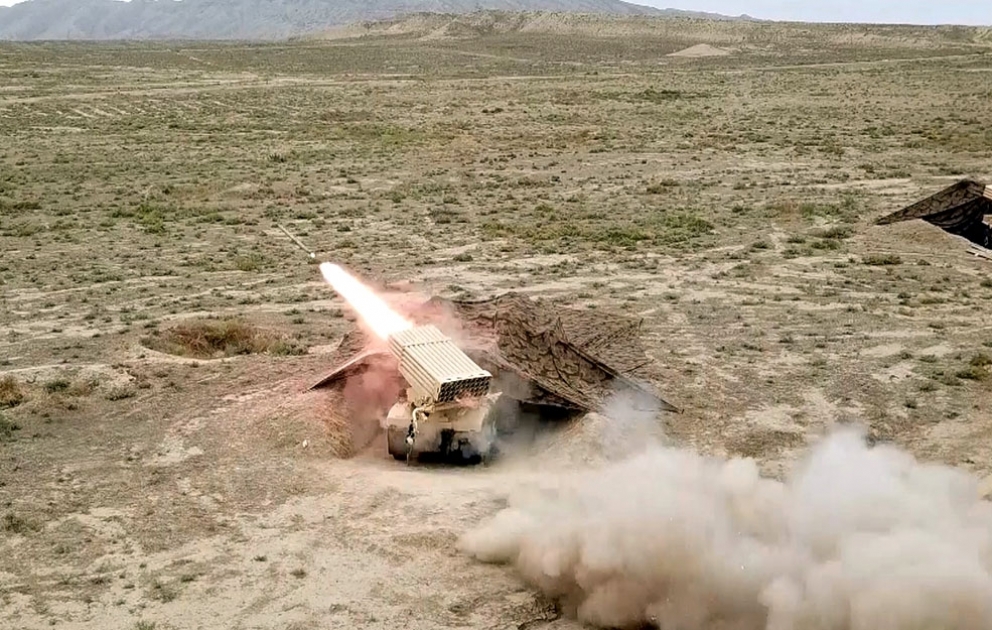 Rocket and artillery units conducted tactical exercises