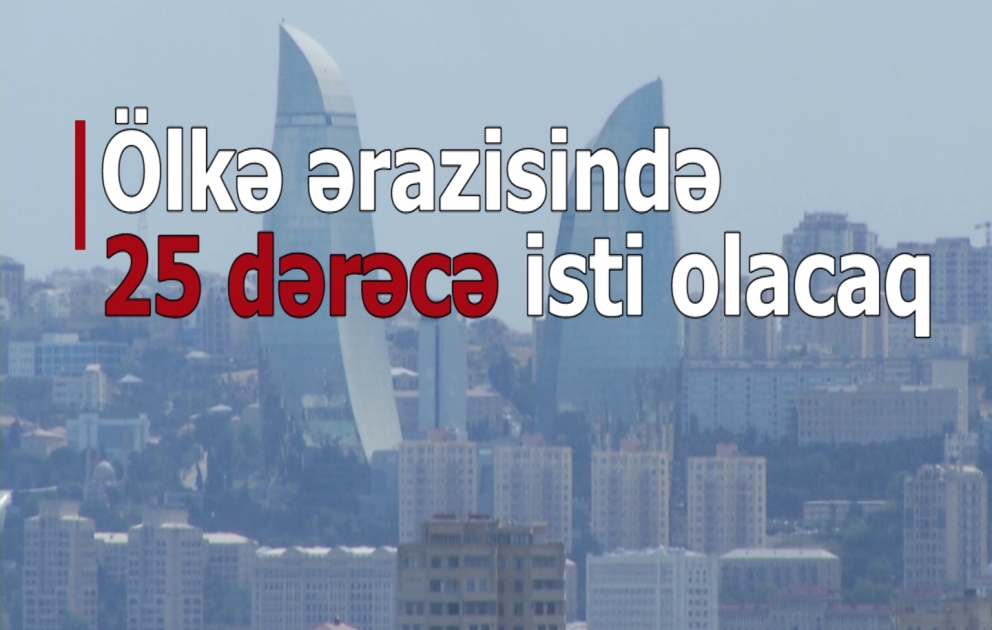 Sabah ölkə ərazisində 25 dərəcə isti olacaq