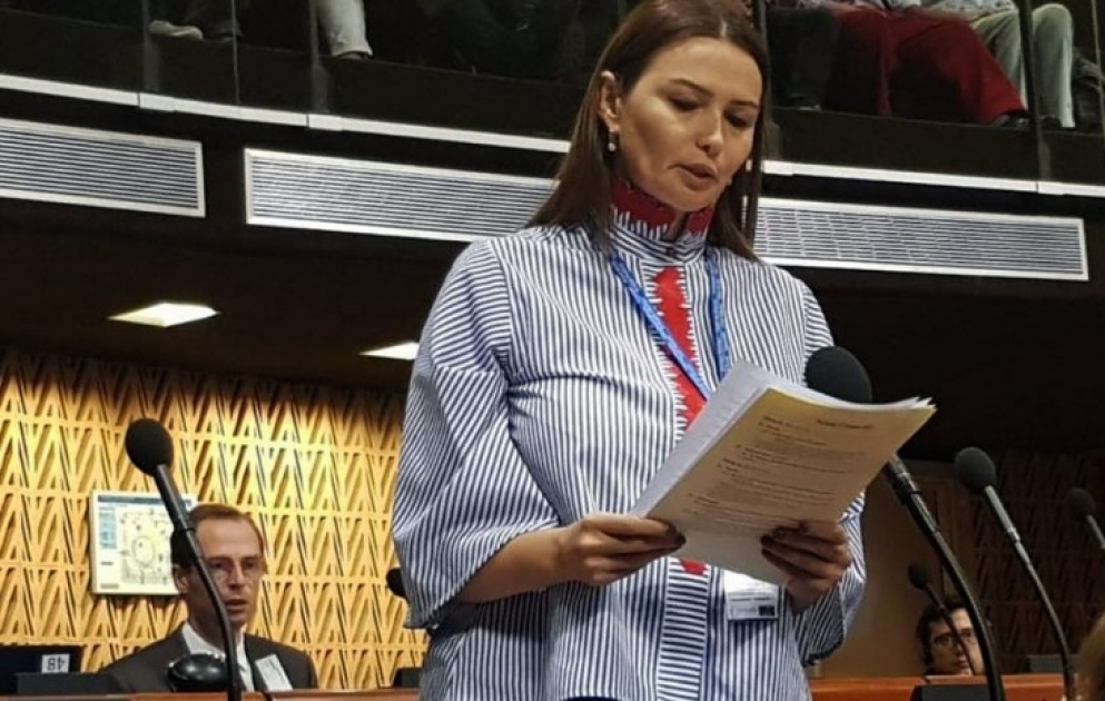Azərbaycanlı deputat AŞPA-da Nazirlər Komitəsinin sədrinə mədəniyyətlərarası dialoqla bağlı sual ünvanlayıb