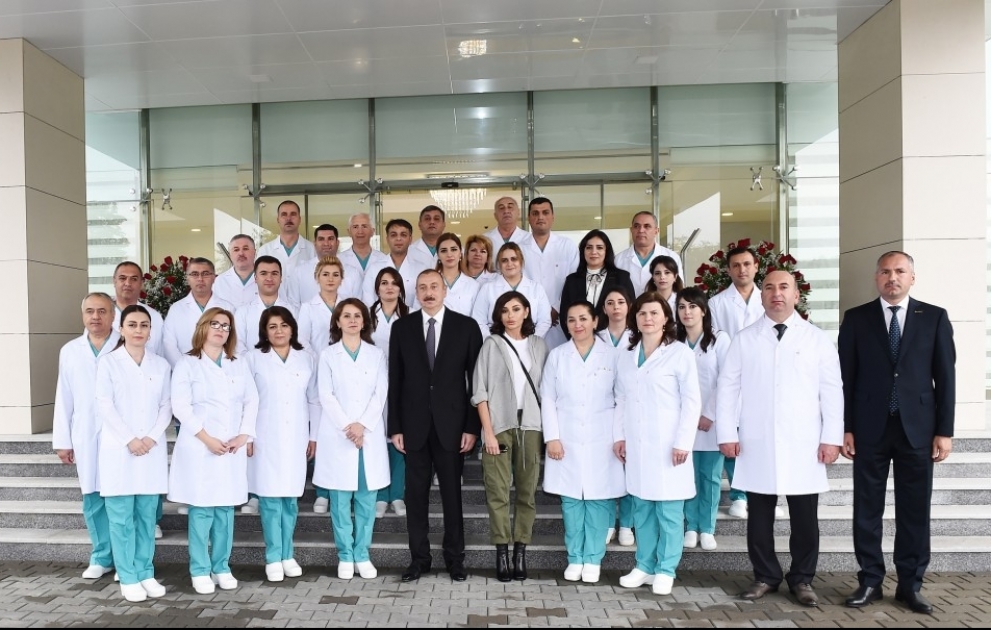 Le président Ilham Aliyev inaugure l’Hôpital central de la région de Gouba