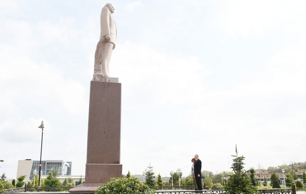 Präsident Ilham Aliyev zu Besuch in Guba