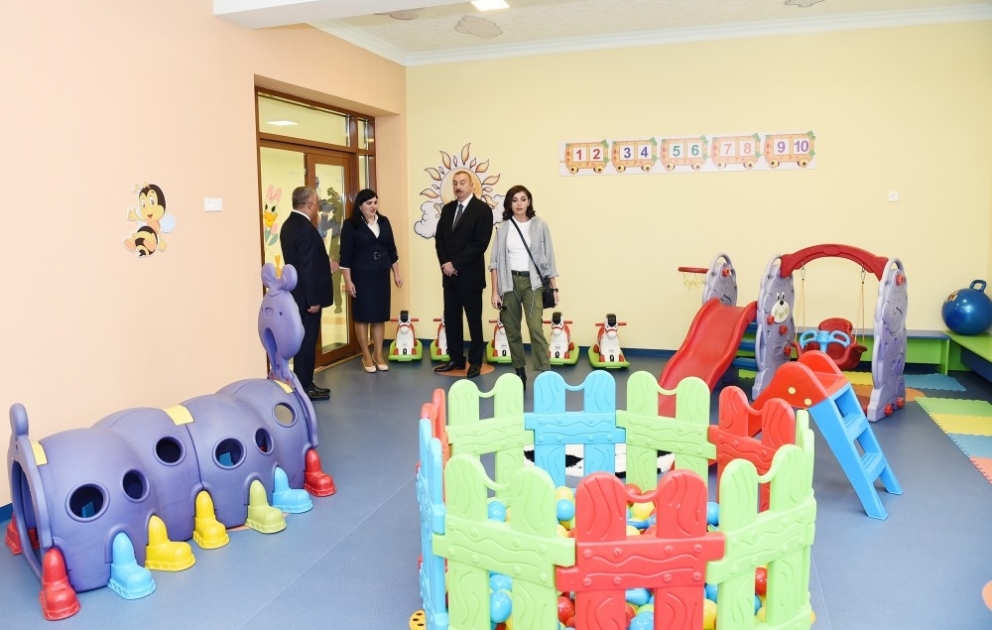 President Ilham Aliyev inaugurated Gunash orphanage-kindergarten in Guba district