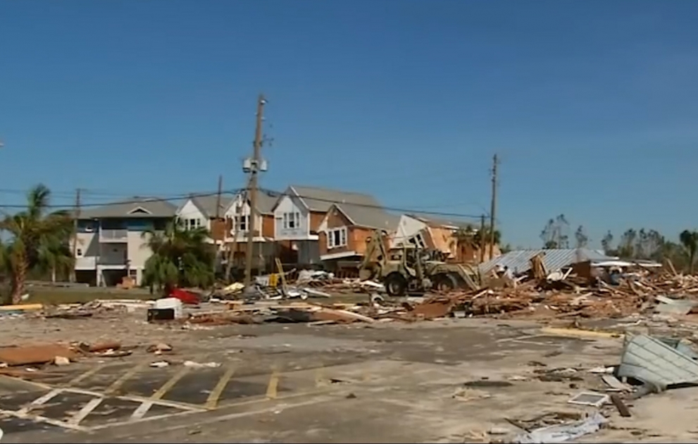 Ruins after Hurricane Michael