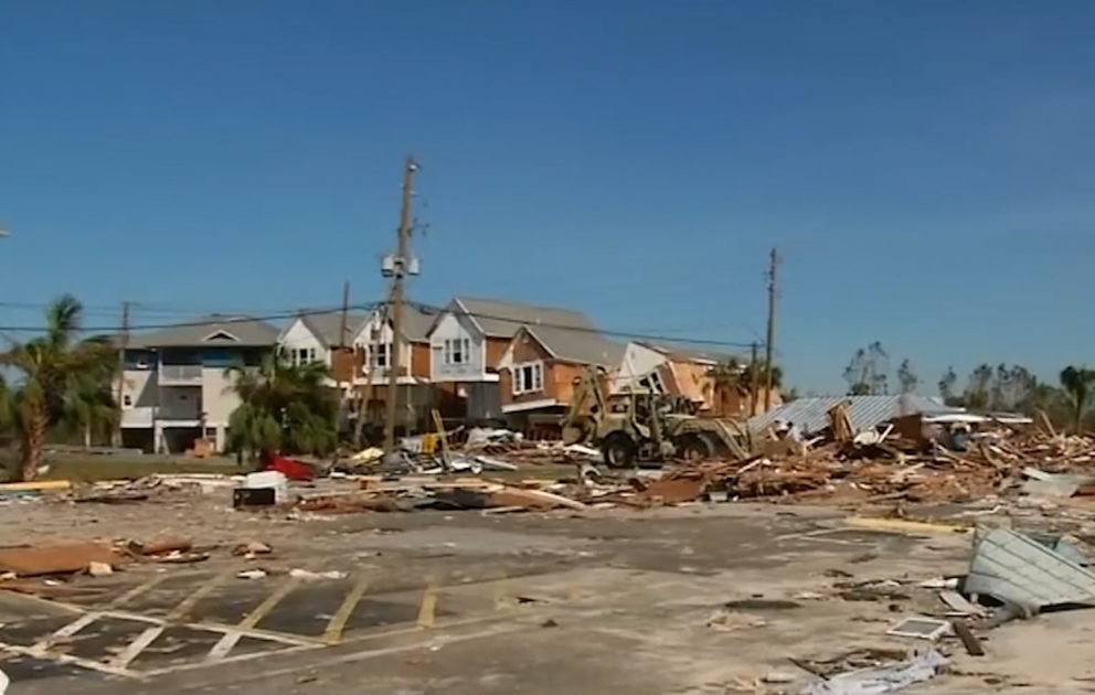 Les dommages causés par l'ouragan Michael