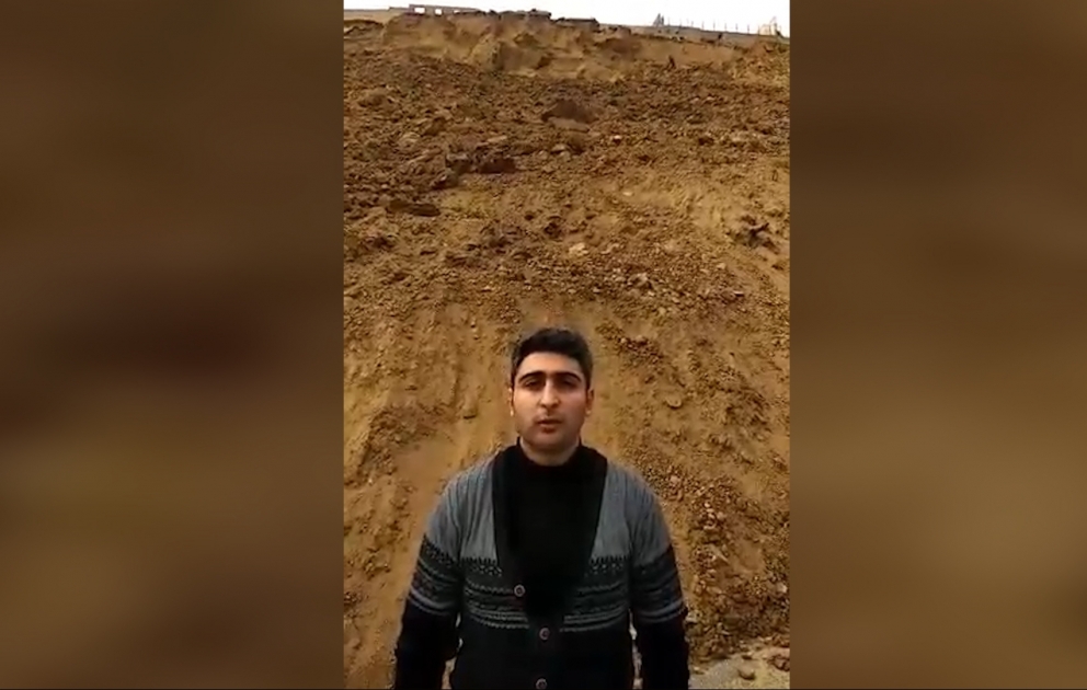 Badamdar sürüşmə sahəsində gərginlik davam edir