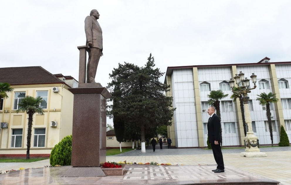 Azərbaycan Prezidenti İlham Əliyev Astara rayonuna səfərə gəlib