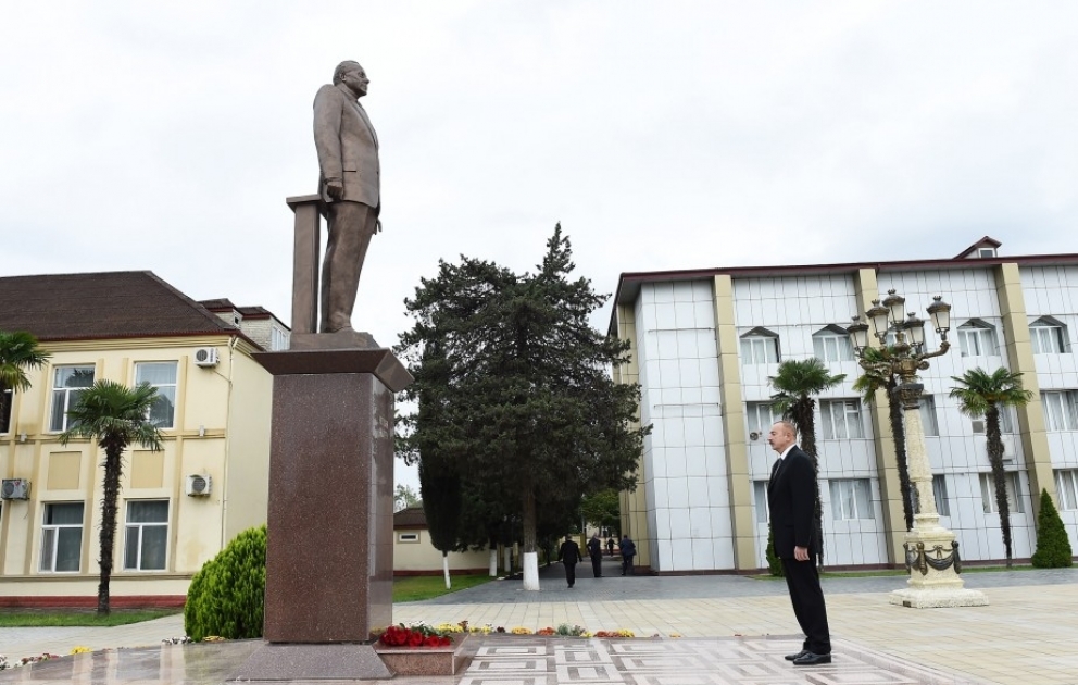 Präsident Ilham Aliyev in Astara