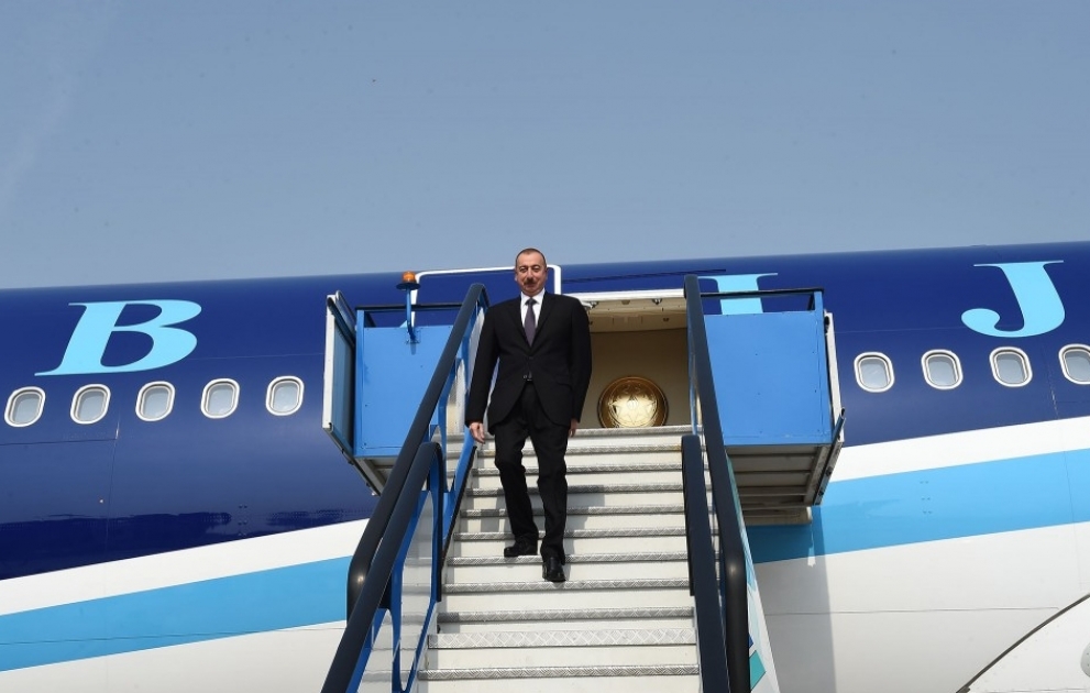 Azərbaycan Prezidenti İlham Əliyev Türkiyəyə işgüzar səfərə gəlib
