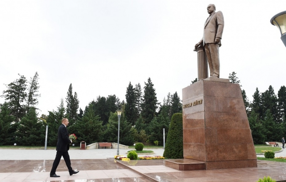 Azərbaycan Prezidenti İlham Əliyev İmişli rayonuna səfərə gəlib