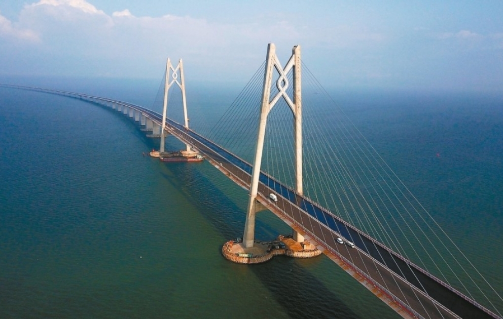 Le pont maritime le plus long du monde a été ouvert en Chine