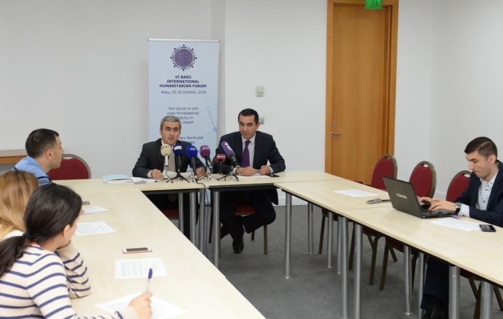 VI Bakı Beynəlxalq Humanitar Forumu ilə bağlı mətbuat konfransı keçirilib