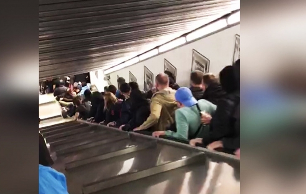 Rome escalator accident reportedly injures 30, mostly Russian football fans