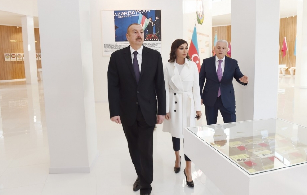 Prezident İlham Əliyev Şəkidə Bayraq Muzeyinin açılışında iştirak edib