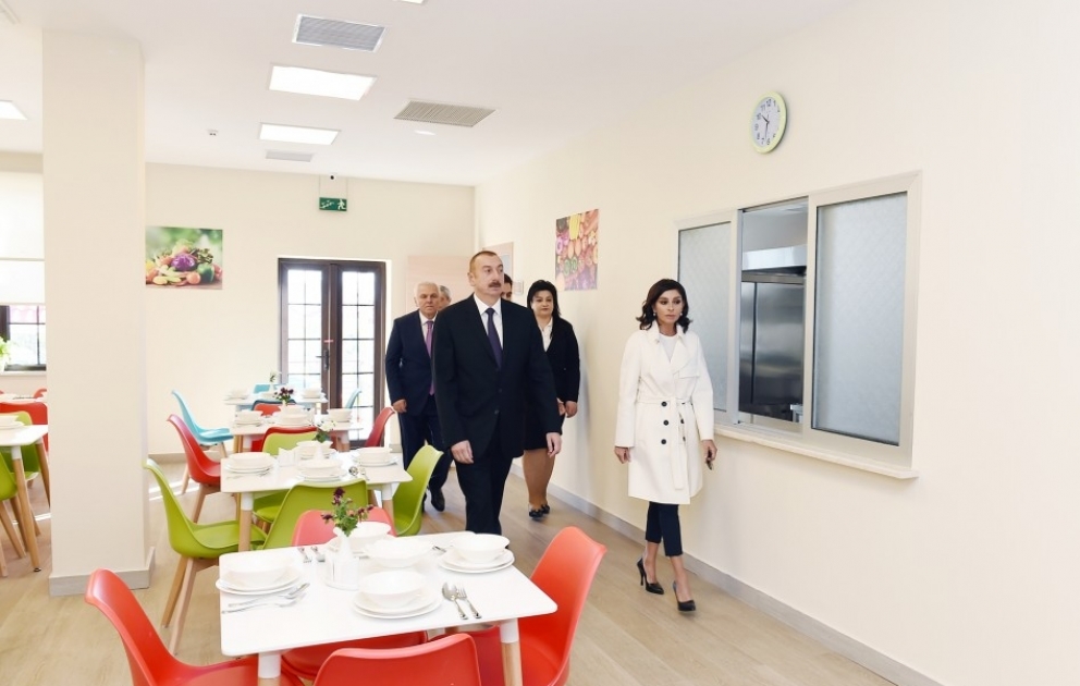 Heydər Əliyev Fondunun təşəbbüsü ilə Şəki şəhərində qarışıq tipli uşaq evi üçün inşa olunan yeni bina istifadəyə verilib