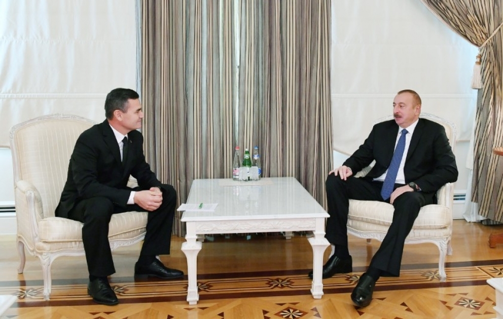 Entretien du président Ilham Aliyev avec le vice-président du Conseil des Ministres du Turkménistan