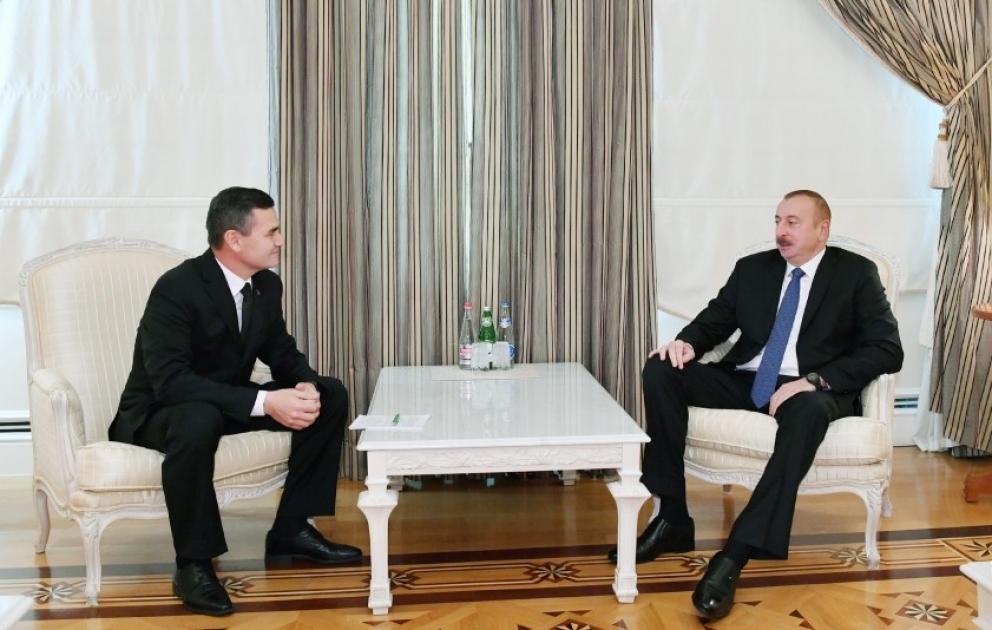 Staatspräsident Ilham Aliyev empfängt stellvertretenden Vorsitzenden von Ministerkabinett Turkmenistans