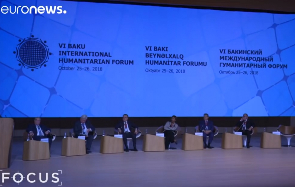 “Euronews” kanalı VI Bakı Beynəlxalq Humanitar Forumu haqqında süjet yayımlayıb
