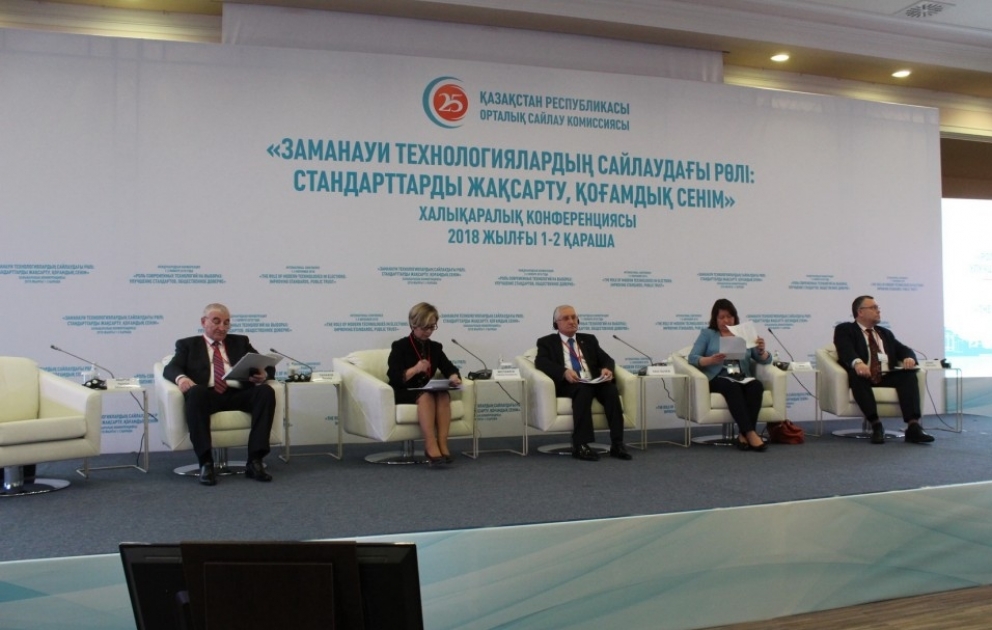 Astanada keçirilən beynəlxalq konfransda seçkilərdə müasir texnologiyalardan istifadədə Azərbaycan təcrübəsindən danışılıb
