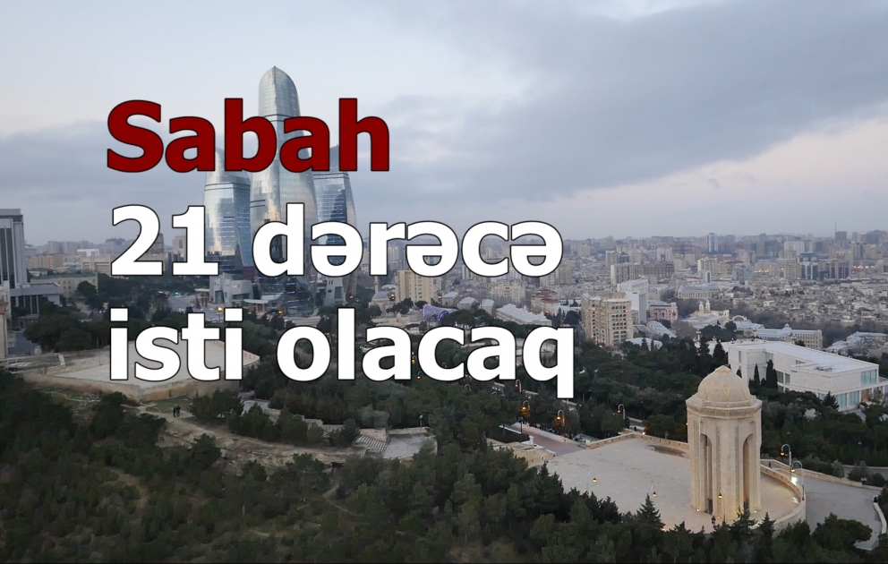 Sabah 21 dərəcə isti olacaq