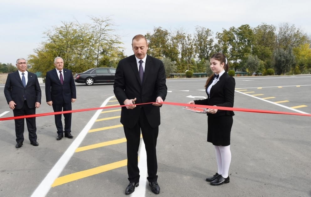Ağdam rayonunda Quzanlı-İmamqulubəyli-Orta Qərvənd-Xındırıstan avtomobil yolunun açılışı olub