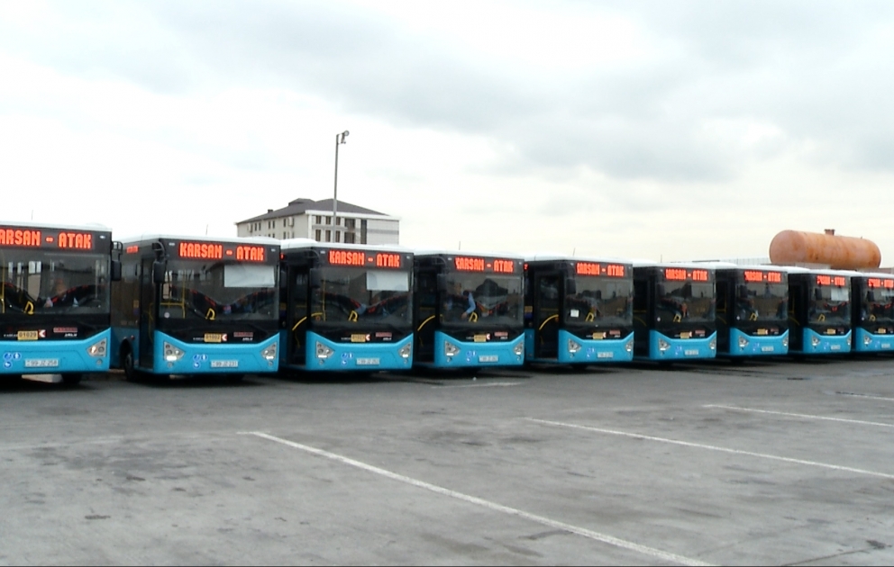 Bakıya 50 yeni avtobus gətirilib