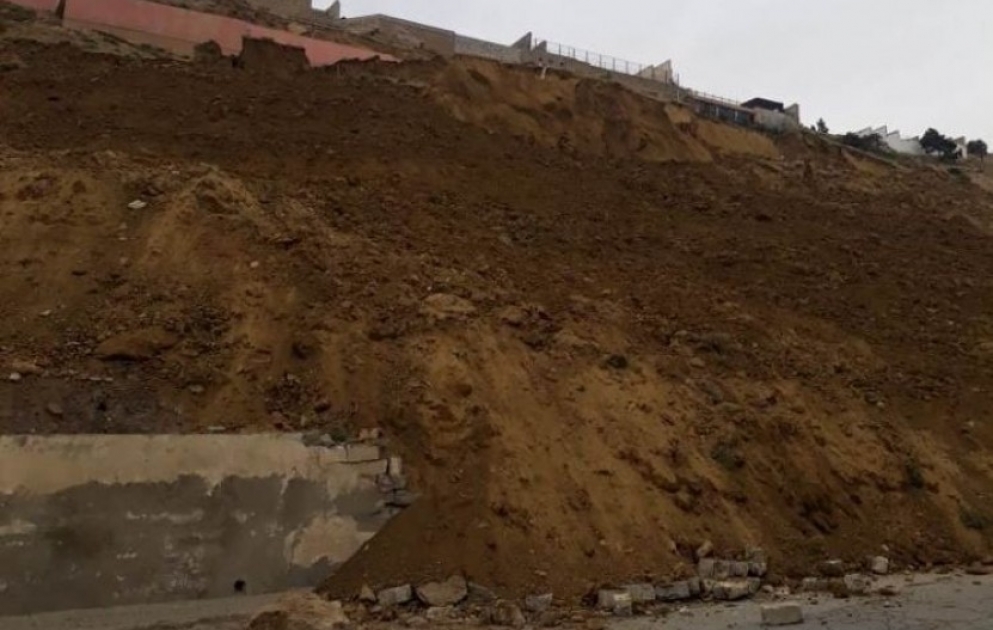 Badamdar sürüşmə sahəsində yeni xırda uçqunlar baş verib