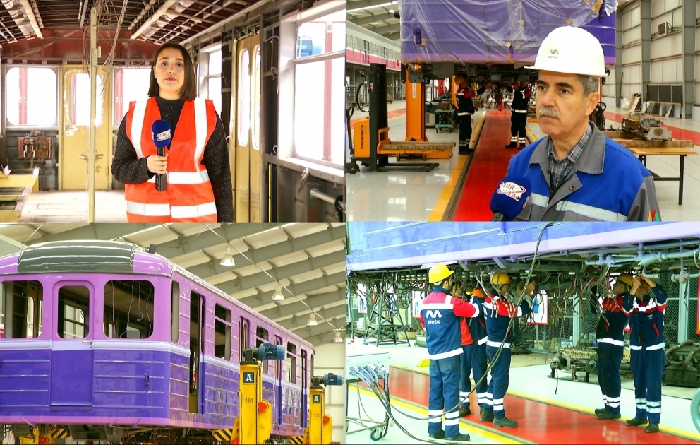 Bakı Metropoliteni: Qatarları yerli mütəxəssislər təmir edir REPORTAJ