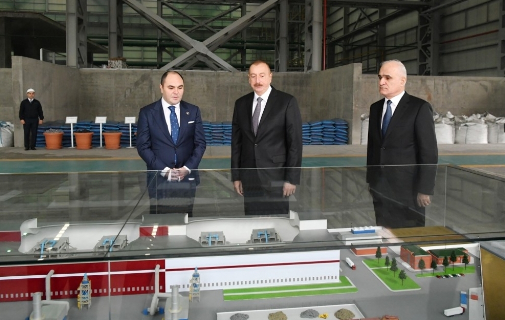 Sumqayıt Kimya Sənaye Parkında əlvan metallar və ferroərintilər zavodunun açılışı olub