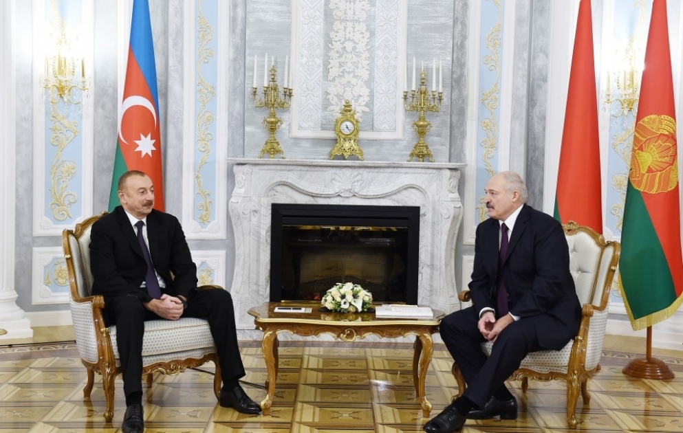 Azərbaycan Prezidenti İlham Əliyevin və Belarus Prezidenti Aleksandr Lukaşenkonun təkbətək görüşü
