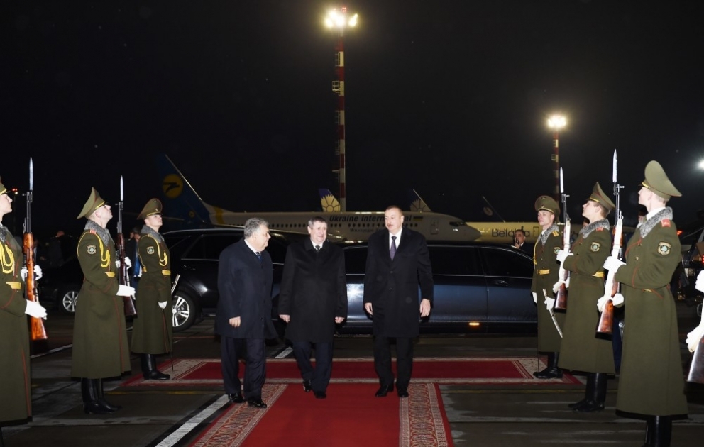 Aserbaidschans Präsident Ilham Aliyev beendet seinen Staatsbesuch in Belarus