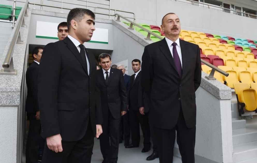 Le président Ilham Aliyev a visité le Complexe olympique d'Achgabat
