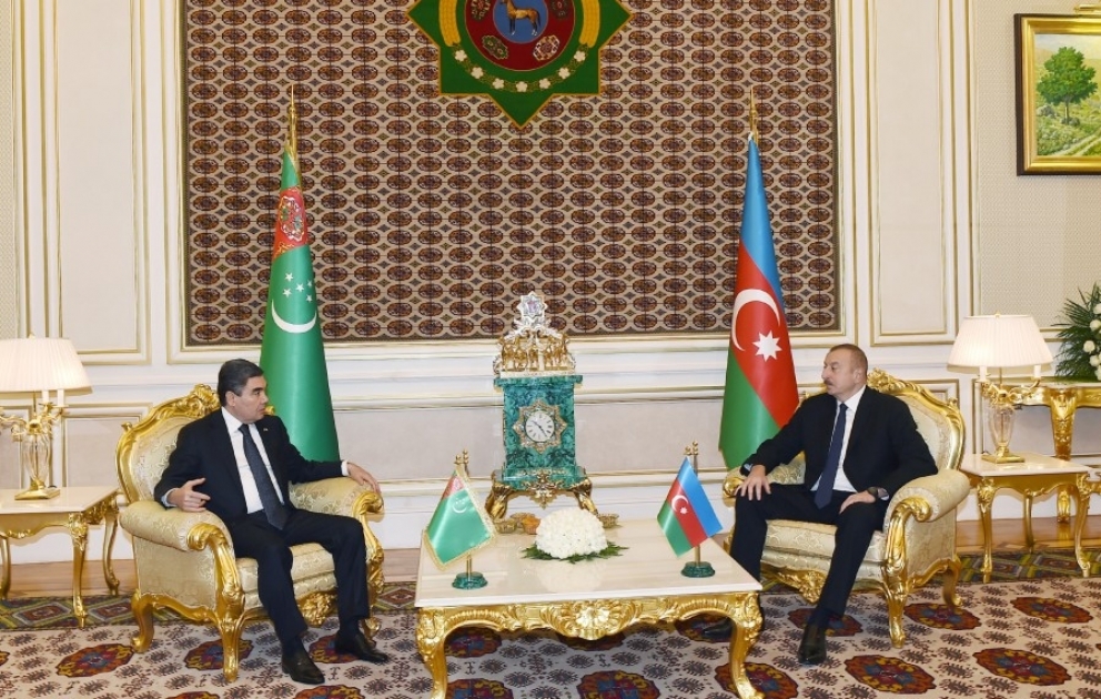 President Ilham Aliyev and President Gurbanguly Berdimuhamedov held one-on-one meeting