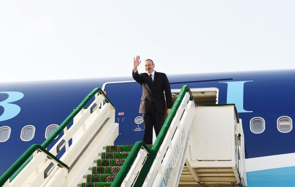 Le président azerbaïdjanais a achevé sa visite officielle au Turkménistan