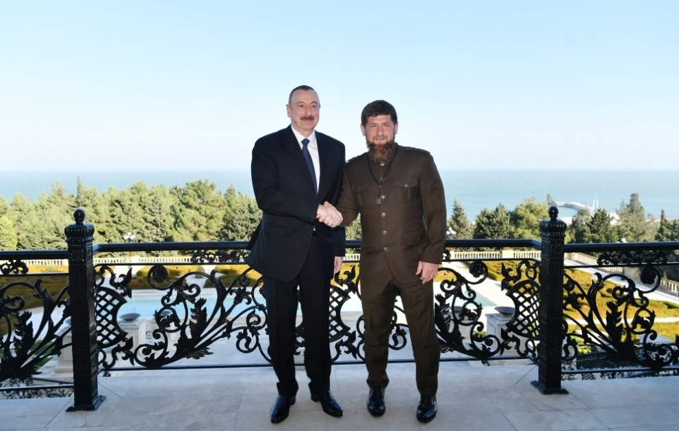 President Ilham Aliyev received delegation led by Head of Chechen Republic