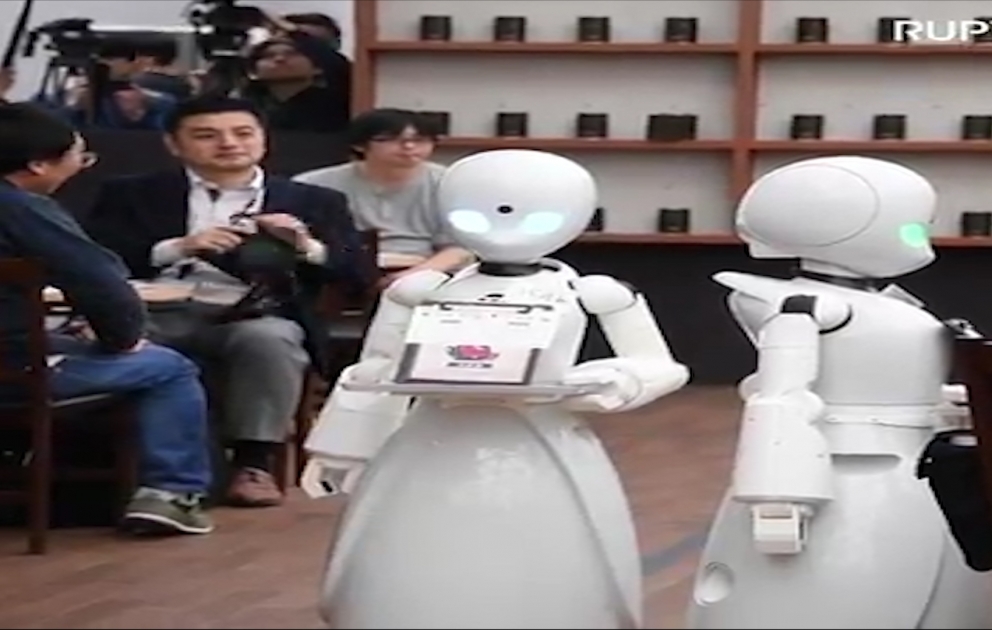 ROBOTS remotely controlled by disabled people do the serving at this cafe