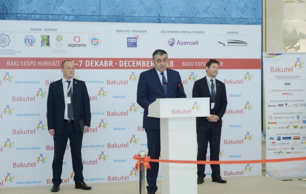"Bakutel-2018" XXIV Azərbaycan Beynəlxalq Telekommunikasiya, İnnovasiya və Yüksək Texnologiyalar sərgisi açılıb