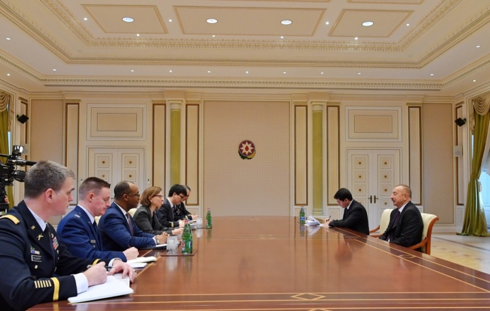 President Ilham Aliyev received delegation of U.S. Department of Defense