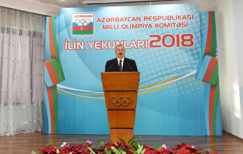 President Ilham Aliyev attended ceremony dedicated to 2018 sporting results
