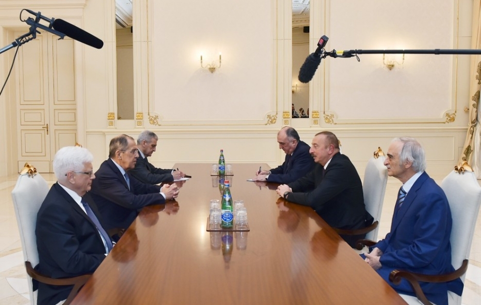 President Ilham Aliyev received Russian foreign minister
