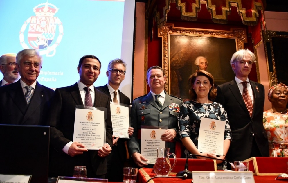 Azərbaycan səfiri İspaniyanın Diplomatiya Akademiyasının fəxri akademiki adına layiq görülüb