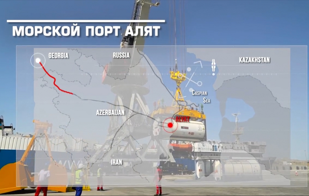 Казахстанское TV: Бакинский порт имеет большие технологические возможности