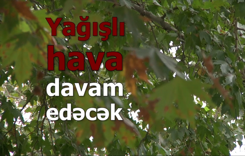 Yağışlı hava davam edəcək