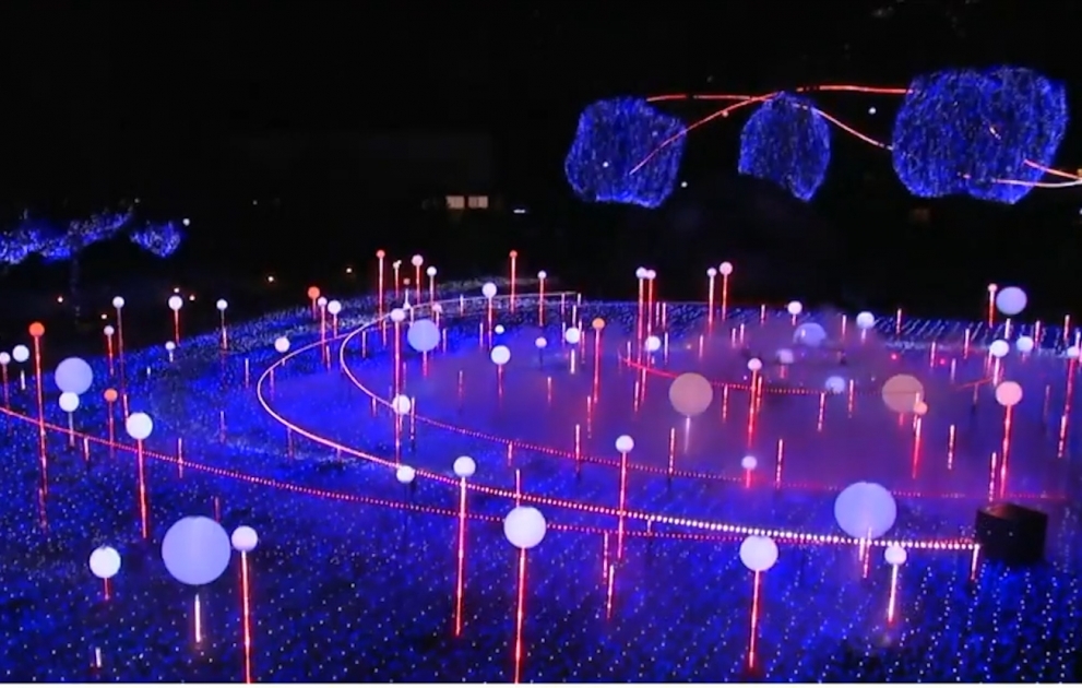Lichtshow in Japan