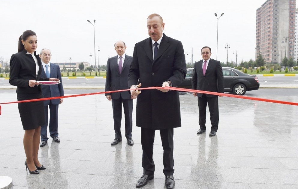 Le nouveau bâtiment administratif de la Cour de l’arrondissement de Binéguédi ouvre ses portes 
Le président Ilham Aliyev participe à la cérémonie d’inauguration