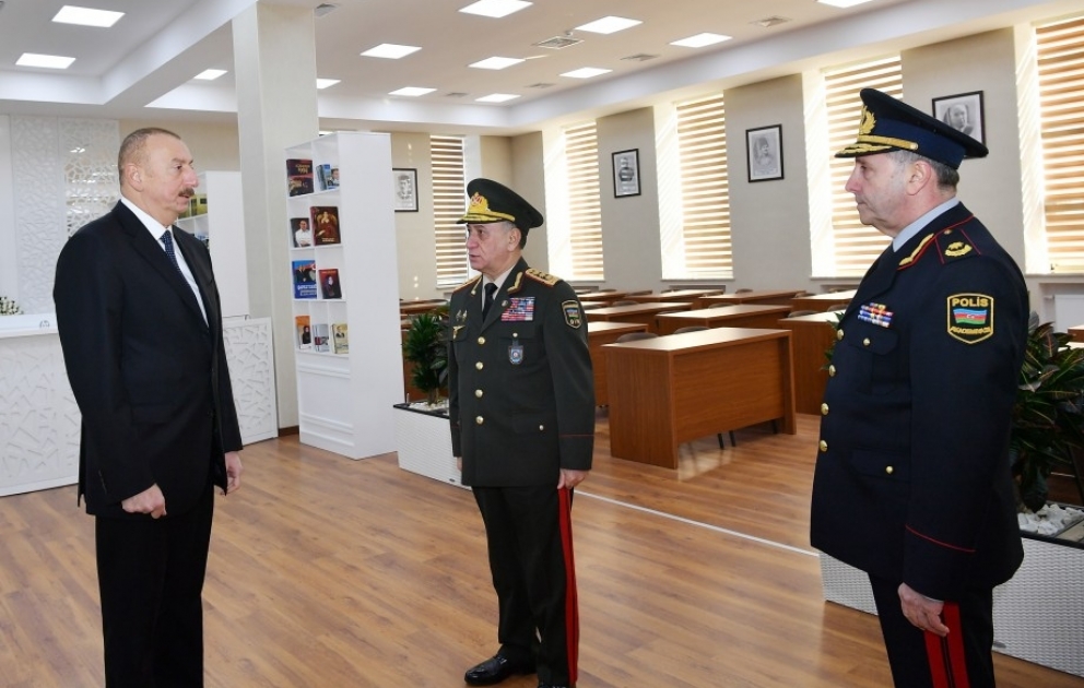 Le président Ilham Aliyev inaugure le nouveau bâtiment de l’Académie de police