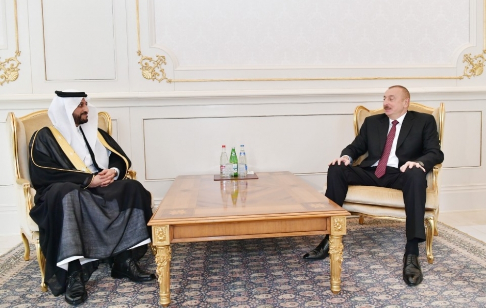 Präsident Ilham Aliyev empfängt neuen Botschafter von Saudi-Arabien zur Entgegennahme des Beglaubigungsschreibens