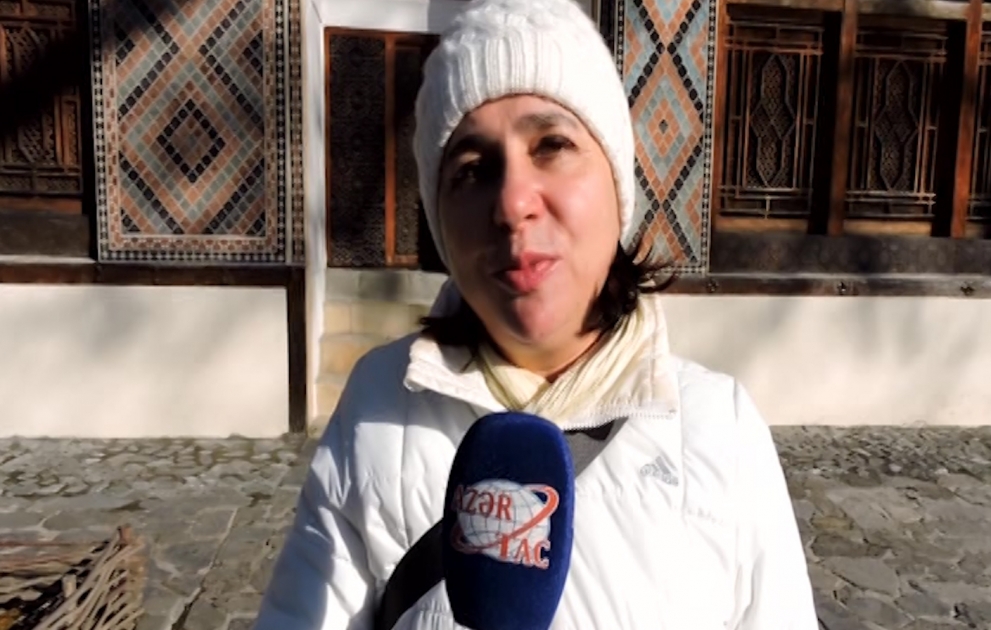 Rusiyalı turist: Şəki tarixi abidələri ilə məni özünə cəlb edir